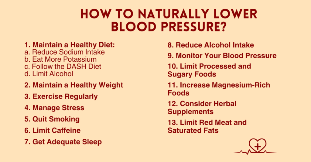 How to Naturally Lower Blood Pressure?
