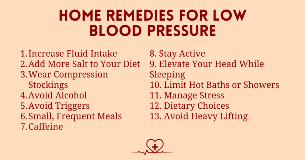 Home Remedies For Low Blood Pressure