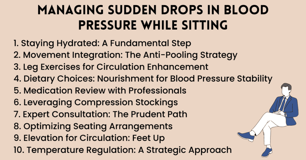 Managing Sudden Drops In Blood Pressure While Sitting